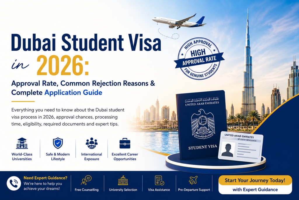 Dubai Student Visa in 2026: Approval Rate, Common Rejection Reasons & Complete Application Guide